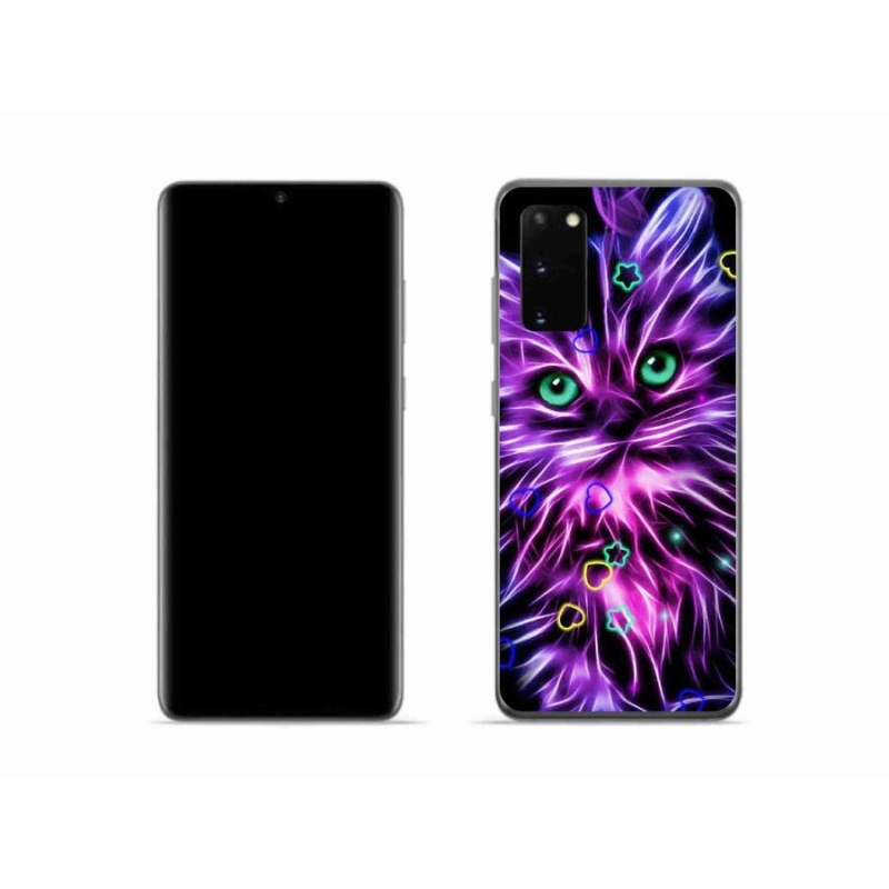 Gél borítás mmCase Samsung Galaxy S20 készülékhez - absztrakt macska