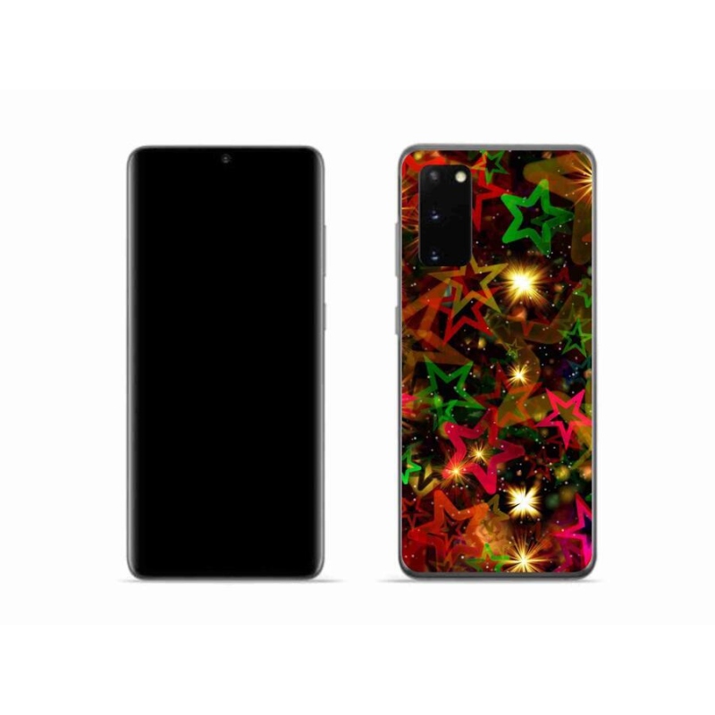 Gél borító mmCase a mobil Samsung Galaxy S20 - színes csillagok