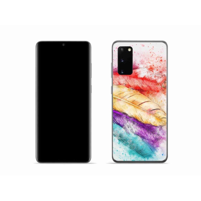 Gél védőhuzat mmCase Samsung Galaxy S20 készülékhez - színes tollak
