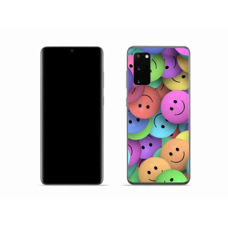 Gél borítás mmCase Samsung Galaxy S20 készülékhez - színes smiley-k