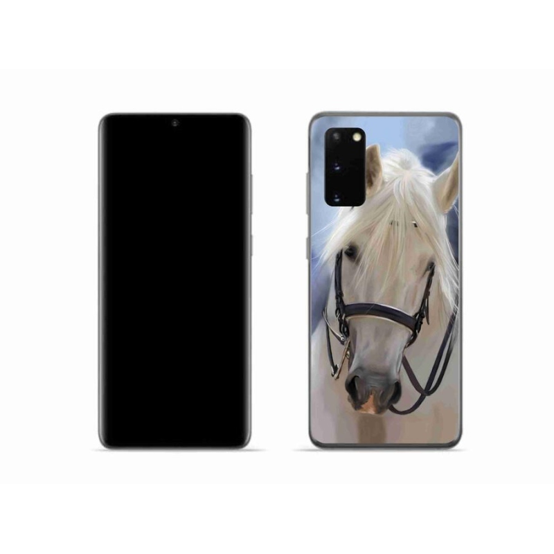 Gél borítás mmCase Samsung Galaxy S20 készülékhez - fehér ló
