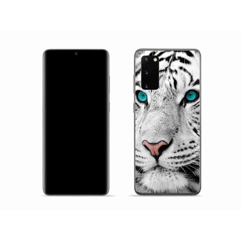 Zselés borítás mmCase Samsung Galaxy S20 készülékhez - fehér tigris