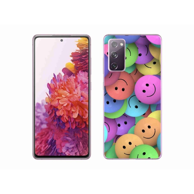 Zselés borítás mmCase Samsung Galaxy S20 FE készülékhez - színes smileyk