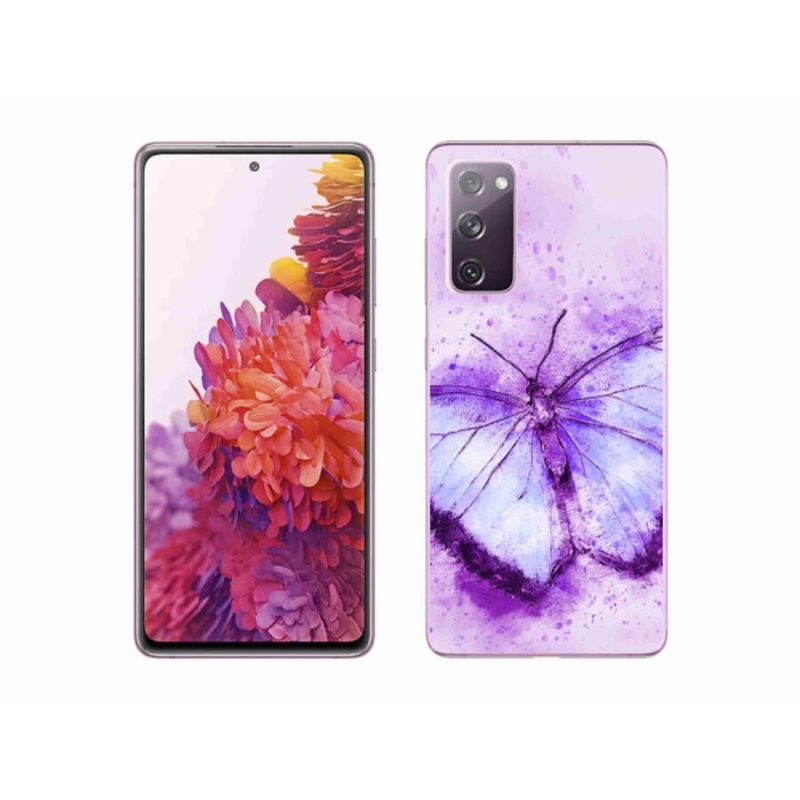 Gél védőhuzat mmCase Samsung Galaxy S20 FE - lila pillangó