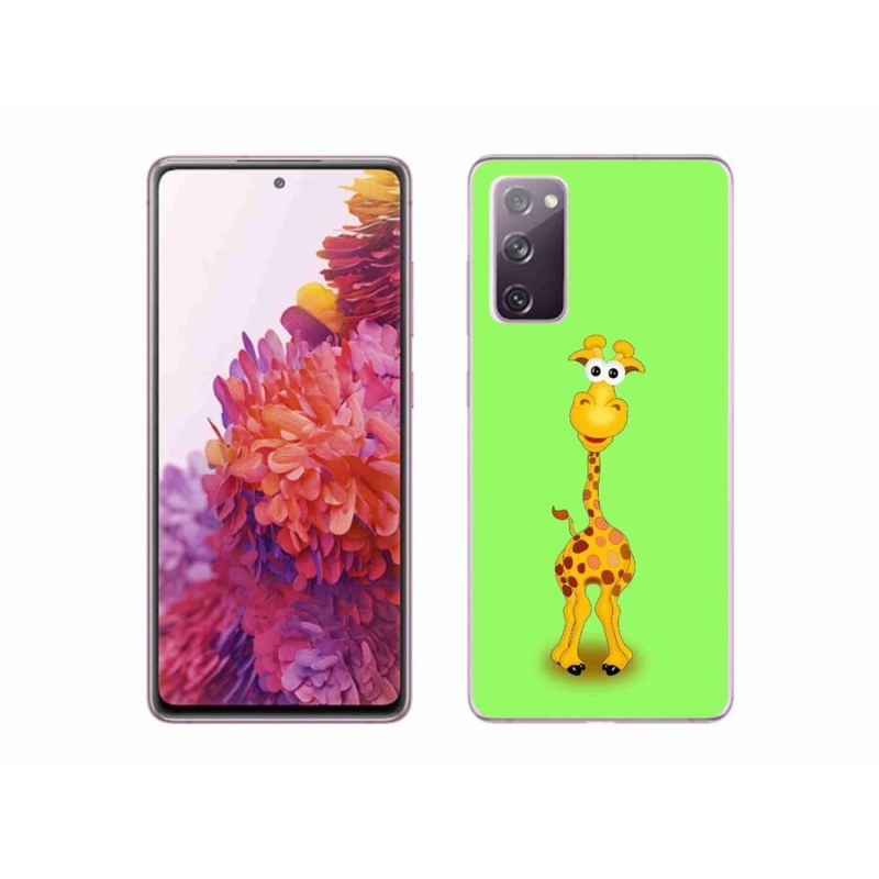 Zselés borítás mmCase Samsung Galaxy S20 FE készülékhez - rajzfilm zsiráf