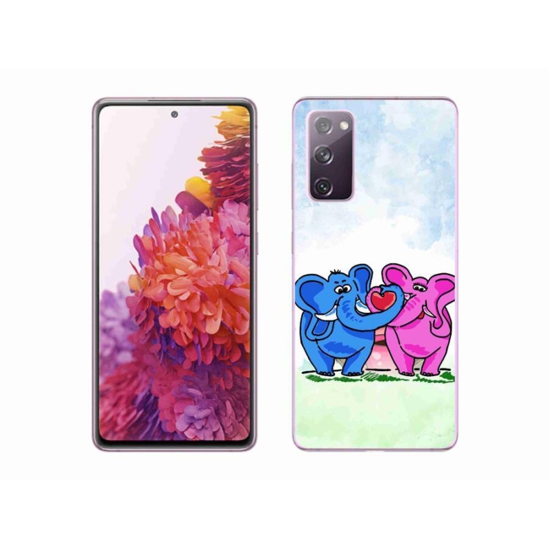 Gél borítás mmCase Samsung Galaxy S20 FE - szerelmes elefántok