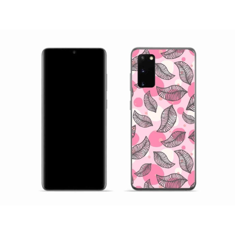 Gél borítás mmCase Samsung Galaxy S20 készülékhez - rajzfilmes hulló levelek