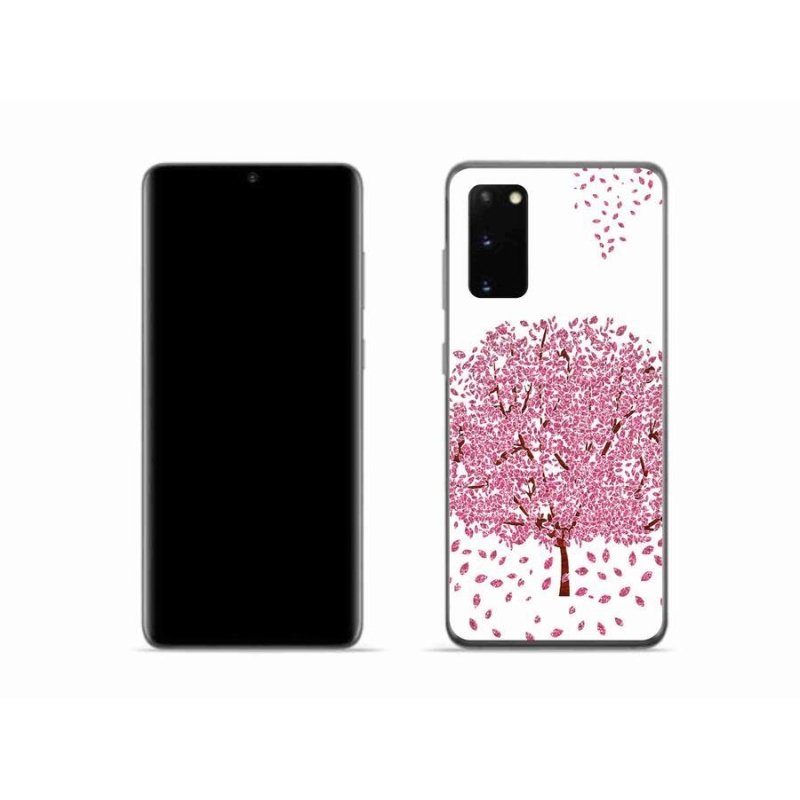 Gél borítás mmCase Samsung Galaxy S20 készülékhez - rajzfilmfa levelekkel