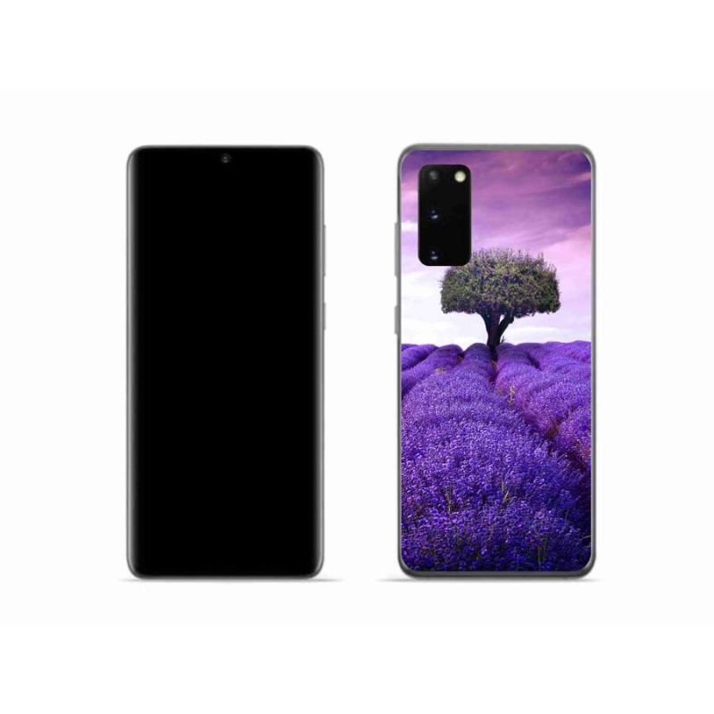 Gél védőhuzat mmCase Samsung Galaxy S20 készülékhez - levendula rét