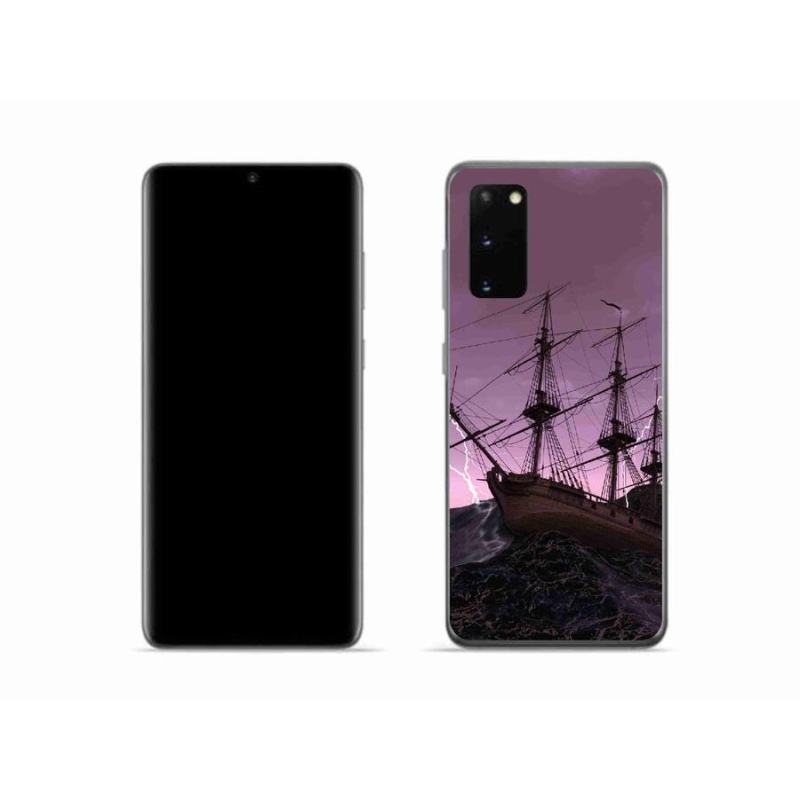 Zselés borítás mmCase Samsung Galaxy S20 készülékhez - hajó a viharban
