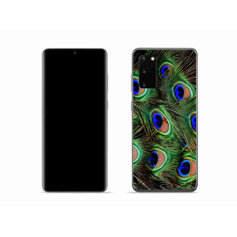 Zselés borítás mmCase Samsung Galaxy S20 készülékhez - pávatoll