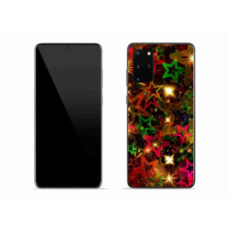 Gél borítás mmCase a mobiltelefon Samsung Galaxy S20 Plus - színes csillagok