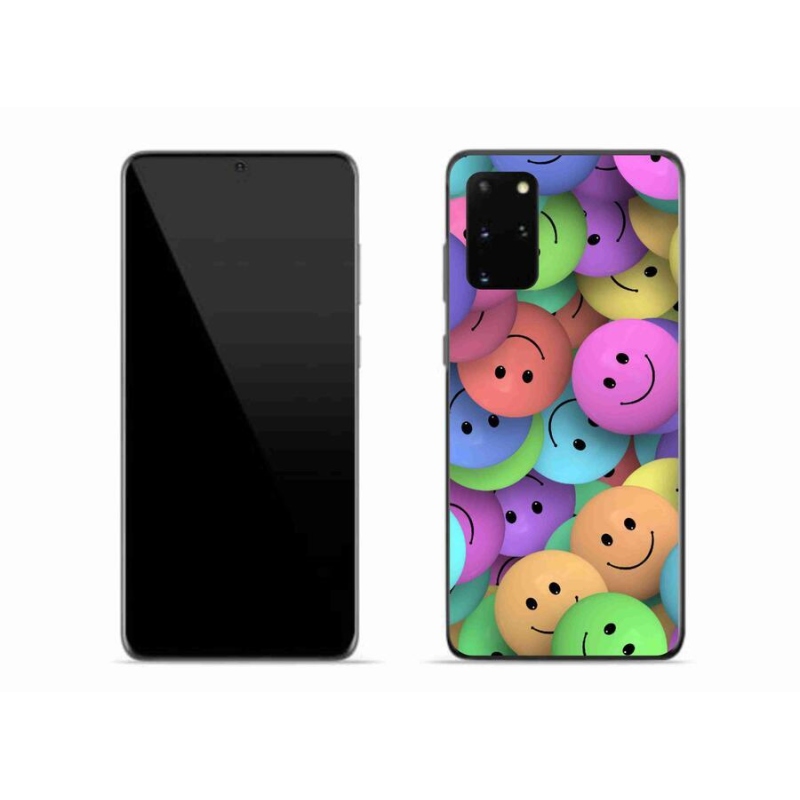 Gél borító mmCase a mobiltelefonon Samsung Galaxy S20 Plus - színes smiley-k
