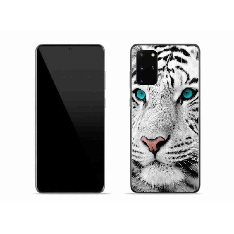 Gél védőhuzat mmCase Samsung Galaxy S20 Plus készülékhez - fehér tigris