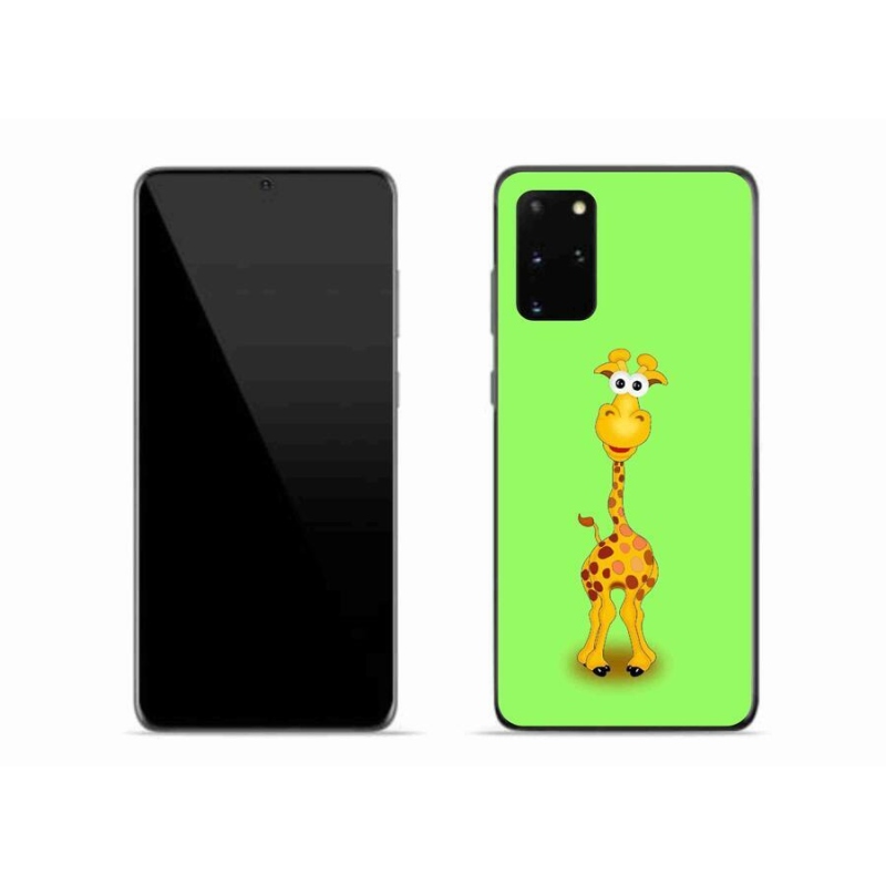 Zselés borítás mmCase Samsung Galaxy S20 Plus készülékhez - rajzfilm zsiráf
