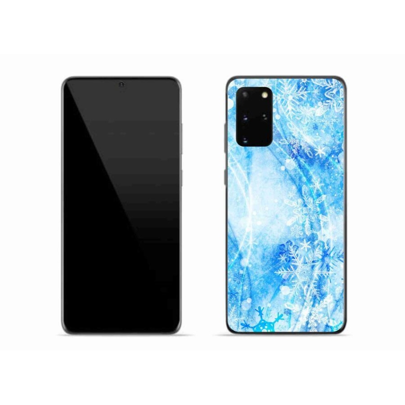 Gél védőhuzat mmCase Samsung Galaxy S20 Plus készülékhez - hópelyhek