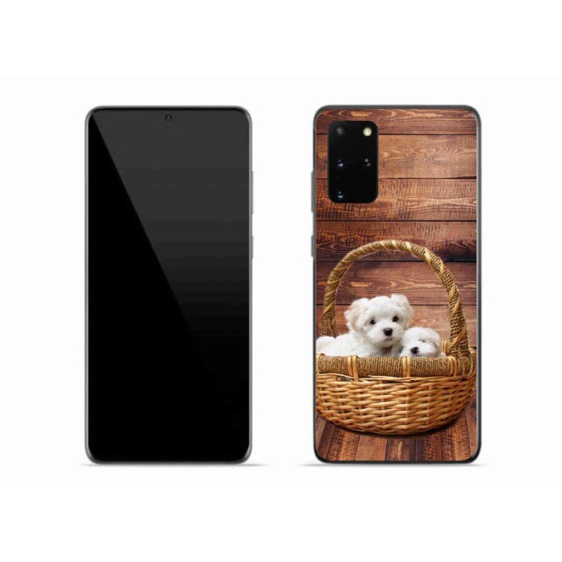 Gél védőhuzat mmCase Samsung Galaxy S20 Plus készülékhez - kölyökkutyák