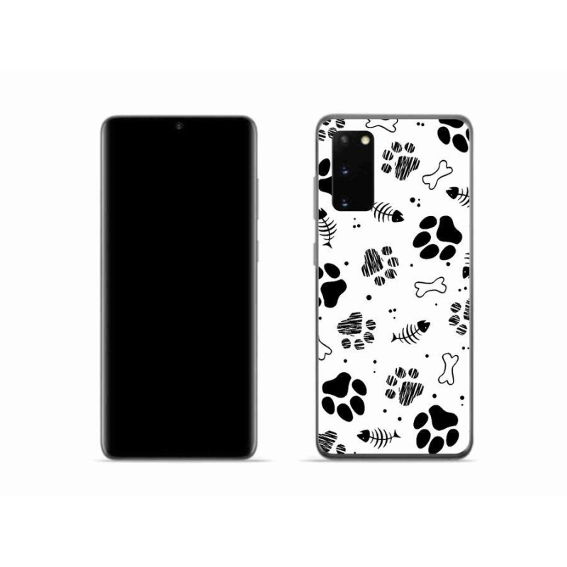 Zselés borítás mmCase Samsung Galaxy S20 készülékhez - kutyamancsok 1