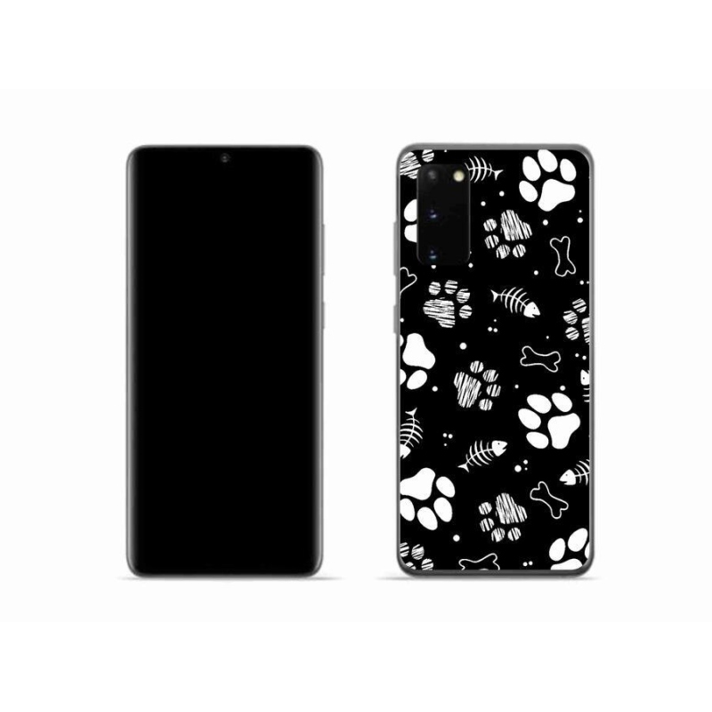 Gél borítás mmCase Samsung Galaxy S20 készülékhez - kutyamancsok