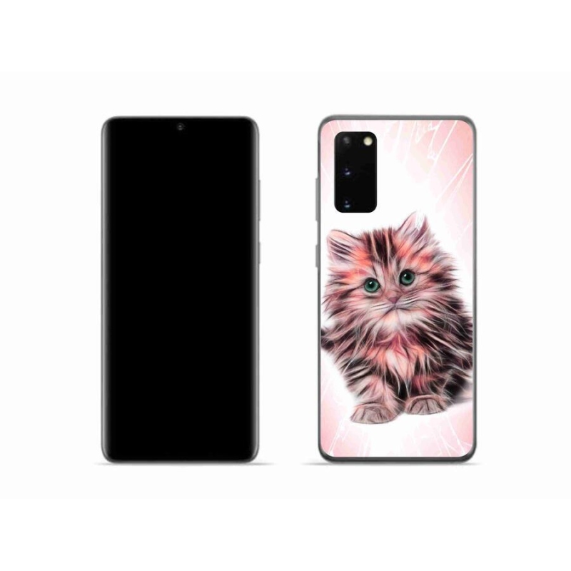 Gél borítás mmCase Samsung Galaxy S20 készülékhez - aranyos cica