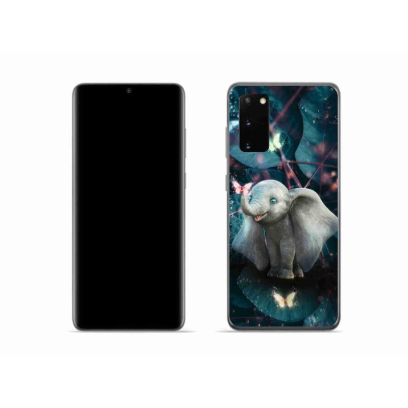 Gél borítás mmCase Samsung Galaxy S20 készülékhez - aranyos elefánt