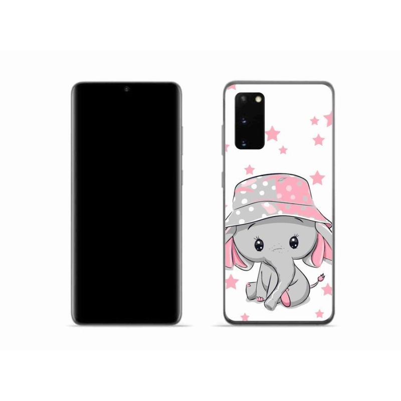 Gél védőhuzat mmCase Samsung Galaxy S20 készülékhez - rózsaszín elefánt