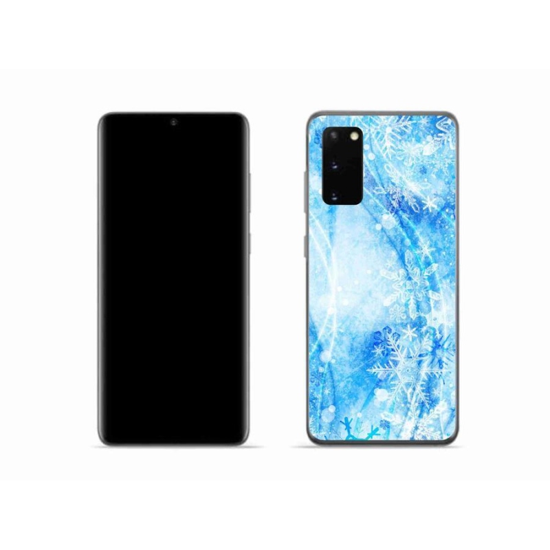 Gél védőhuzat mmCase Samsung Galaxy S20 készülékhez - hópelyhek