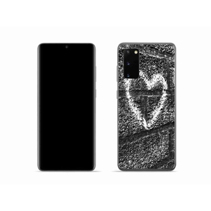Gél borítás mmCase Samsung Galaxy S20 készülékhez - szív a falon