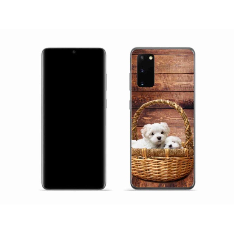 Zselés borítás mmCase Samsung Galaxy S20 készülékhez - kölyökkutyák