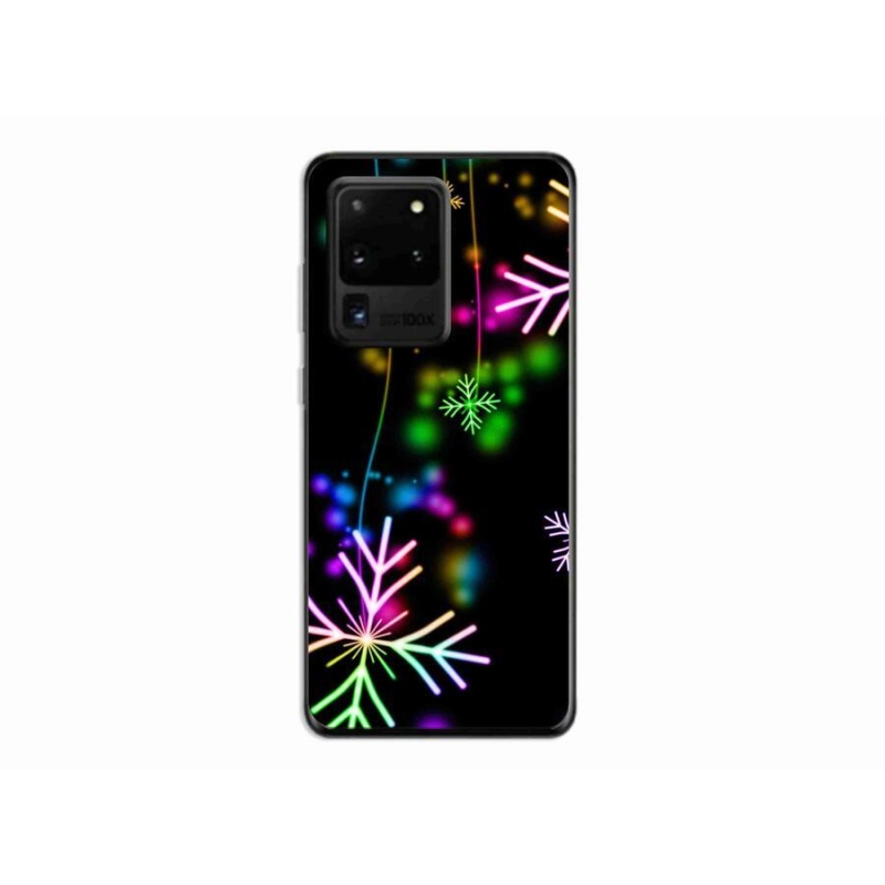 Gél borítás mmCase a mobil Samsung Galaxy S20 Ultra - színes pelyhek