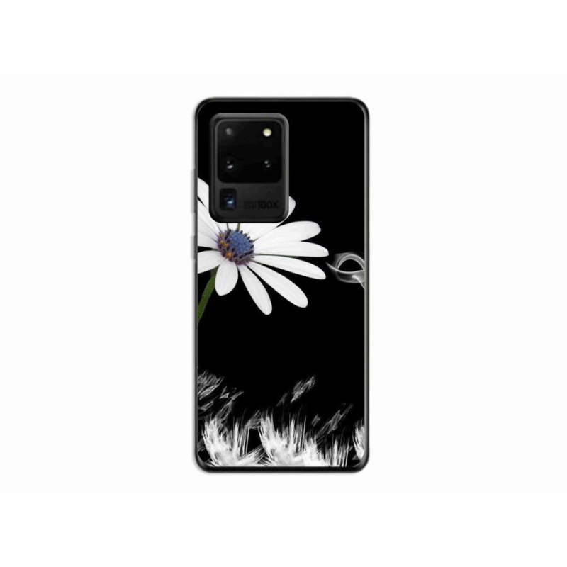 Gél védőhuzat mmCase Samsung Galaxy S20 Ultra készülékhez - fehér virág