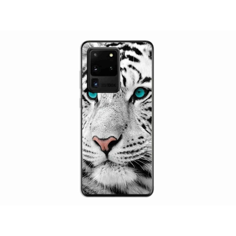 Gél védőhuzat mmCase Samsung Galaxy S20 Ultra készülékhez - fehér tigris