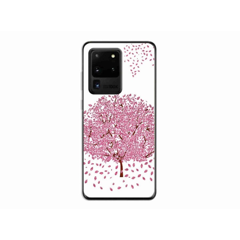 Gél borítás mmCase Samsung Galaxy S20 Ultra készülékhez - rajzfilmfa levelekkel
