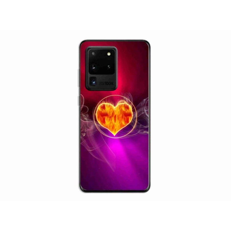Gél borítás mmCase Samsung Galaxy S20 Ultra készülékhez - tüzes szív