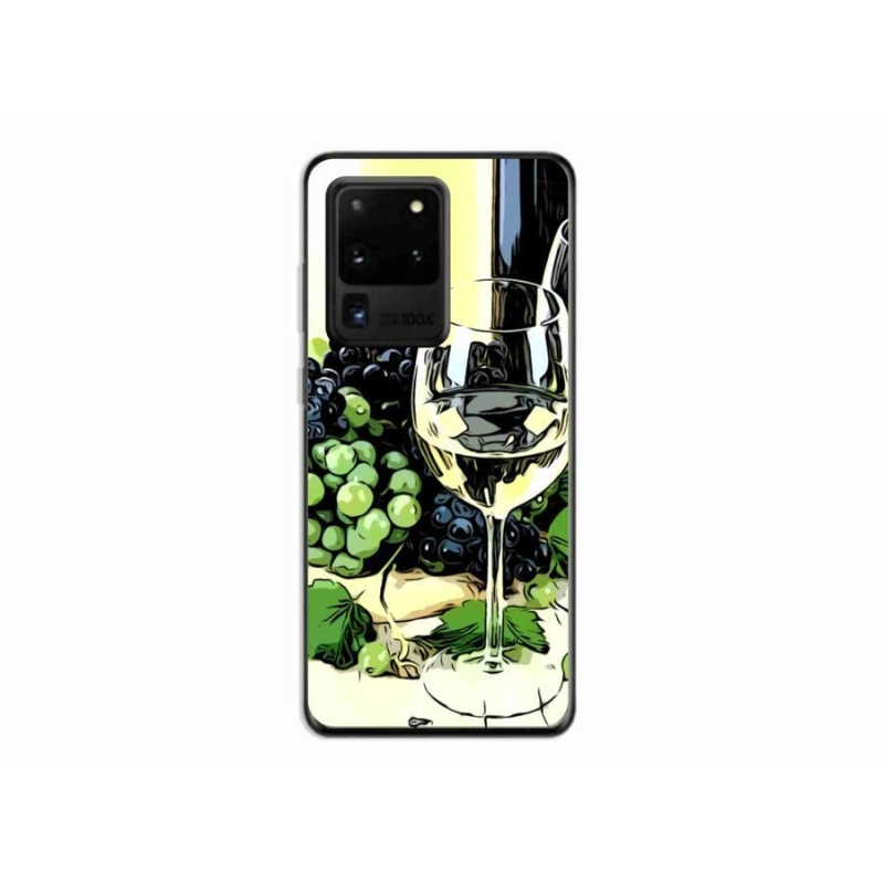Gél borítás mmCase Samsung Galaxy S20 Ultra készülékhez - pohár bor