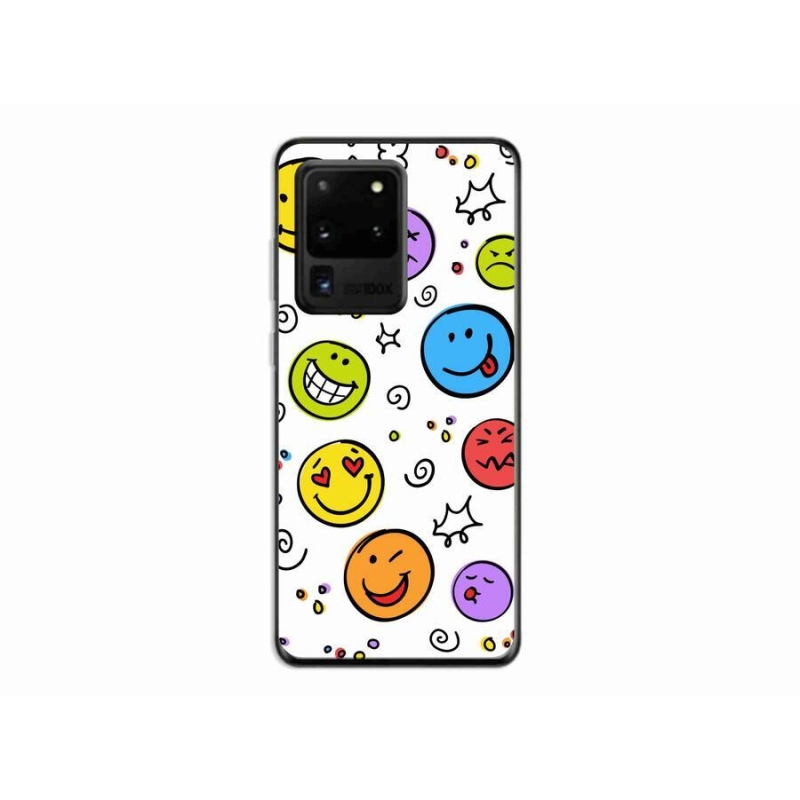 Gél borítás mmCase Samsung Galaxy S20 Ultra készülékhez - smiley-k