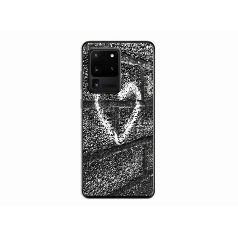Gél borítás mmCase Samsung Galaxy S20 Ultra készülékhez - szív a falon
