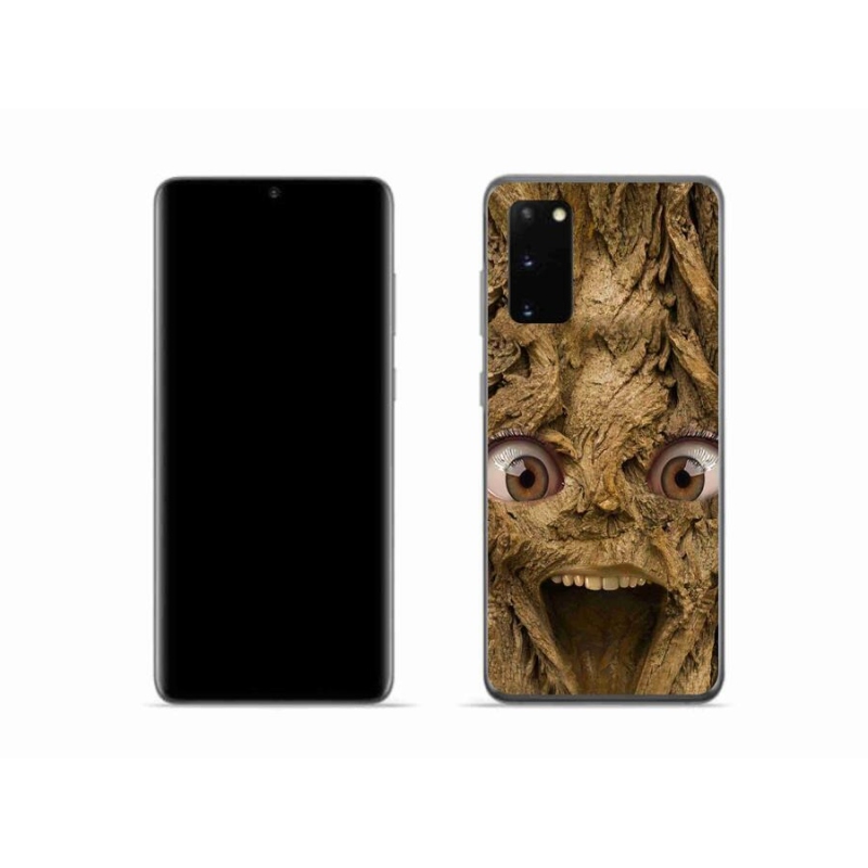 Gél borítás mmCase Samsung Galaxy S20 készülékhez - vidám fa szemekkel