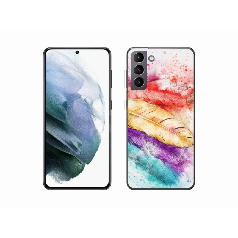Zselés borítás mmCase Samsung Galaxy S21 készülékhez - színes tollak