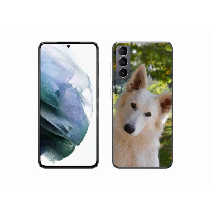 Gél borítás mmCase Samsung Galaxy S21 - fehér svájci juhász 1