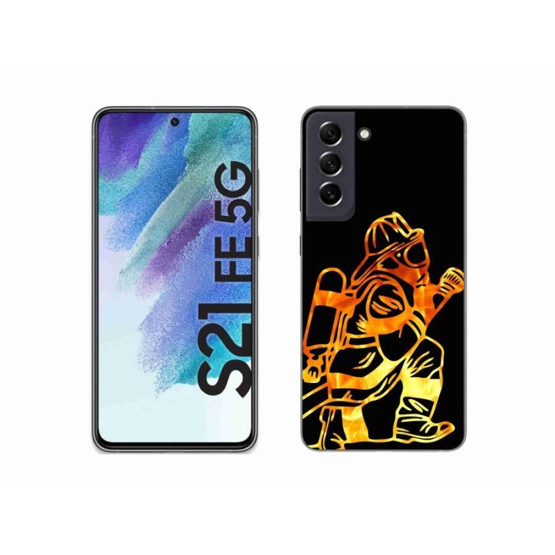 Zselés borítás mmCase Samsung Galaxy S21 FE 5G - tűzoltó 1