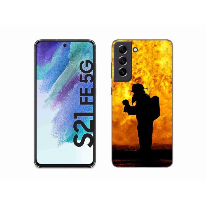 Gél borítás mmCase Samsung Galaxy S21 FE 5G - tűzoltó számára