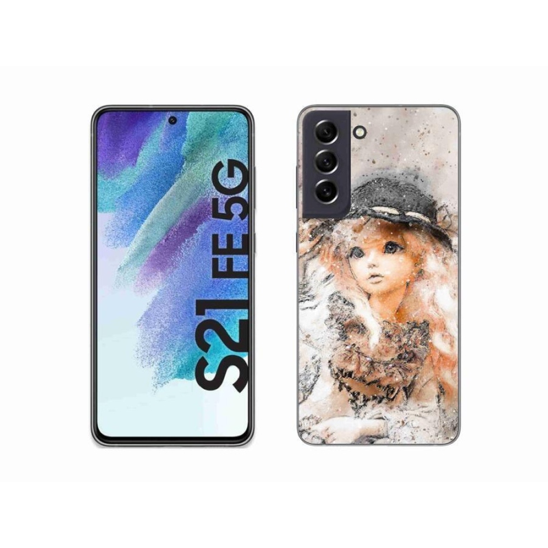 Gél borító mmCase Samsung Galaxy S21 FE 5G - kalapos lányhoz