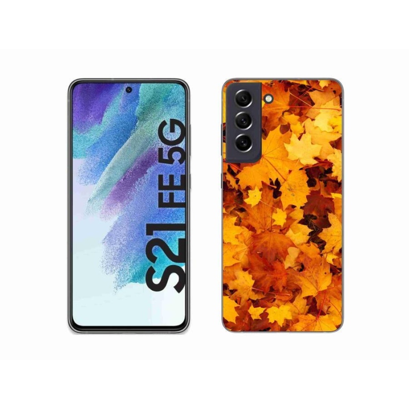 Zselés borítás mmCase Samsung Galaxy S21 FE 5G - juharlevelek