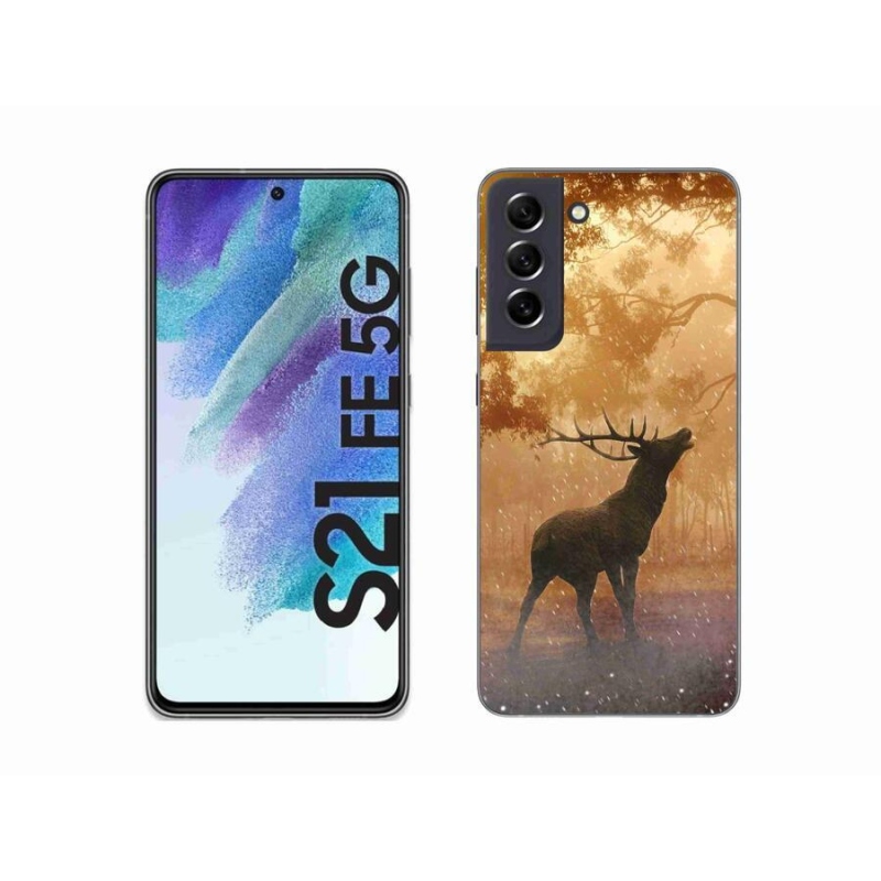 Zselés borítás mmCase Samsung Galaxy S21 FE 5G - szarvas a vadászaton