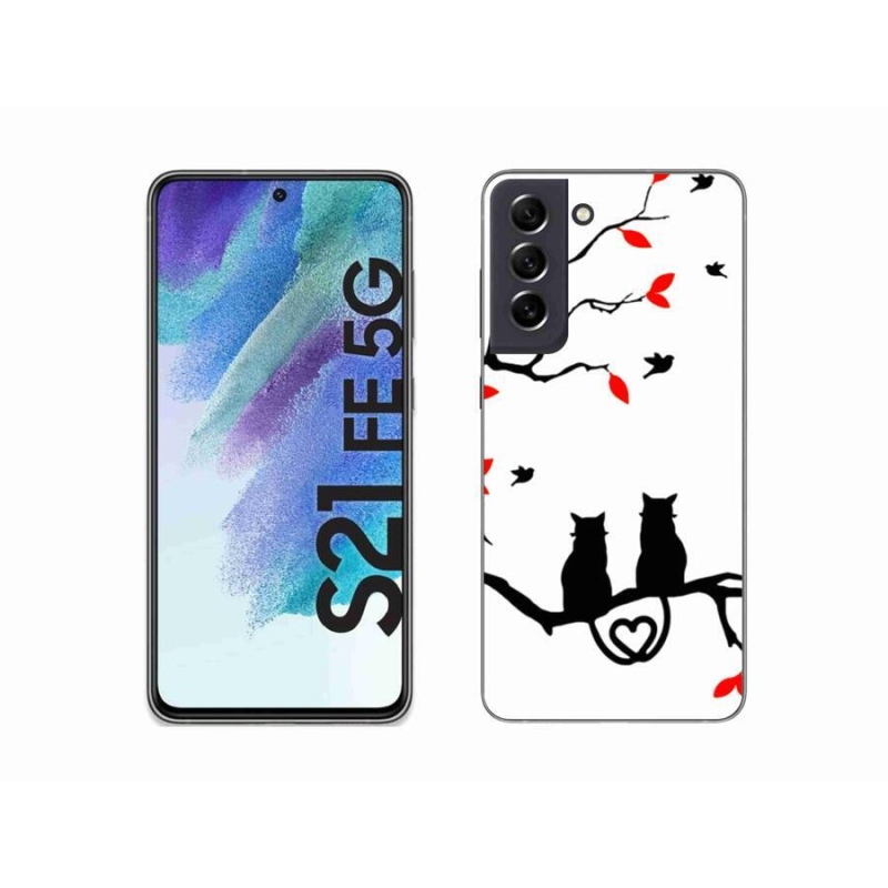 Gél borítás mmCase Samsung Galaxy S21 FE 5G - macskaszeretet