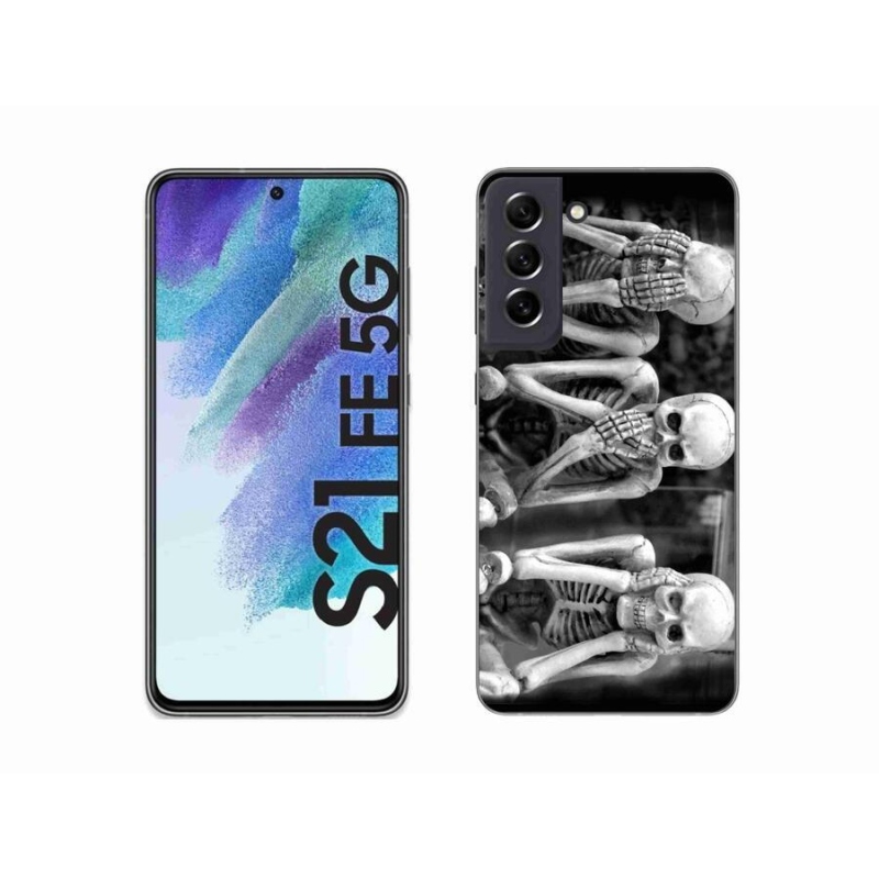 Zselés borítás mmCase Samsung Galaxy S21 FE 5G - csontvázakhoz