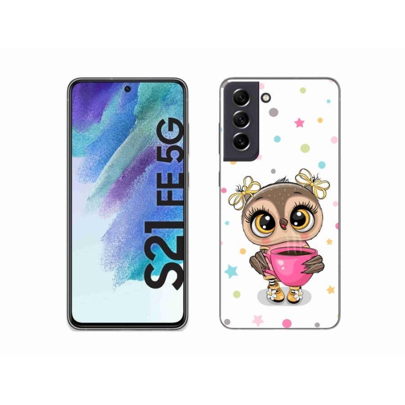Zselés borítás mmCase Samsung Galaxy S21 FE 5G - rajzfilm bagolyhoz