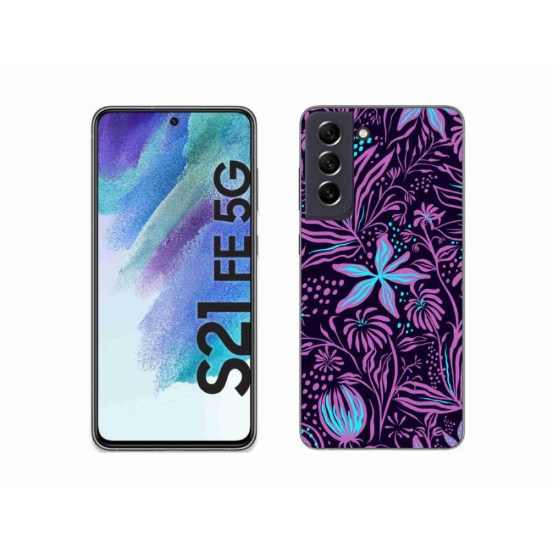 Zselés borítás mmCase Samsung Galaxy S21 FE 5G - virágok 2