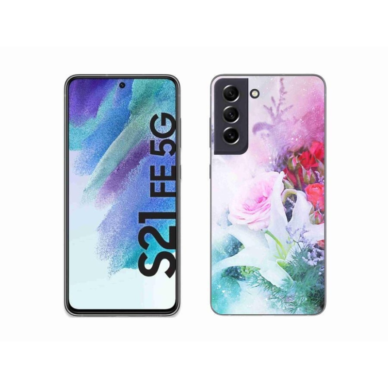 Zselés borítás mmCase Samsung Galaxy S21 FE 5G - virágok 4